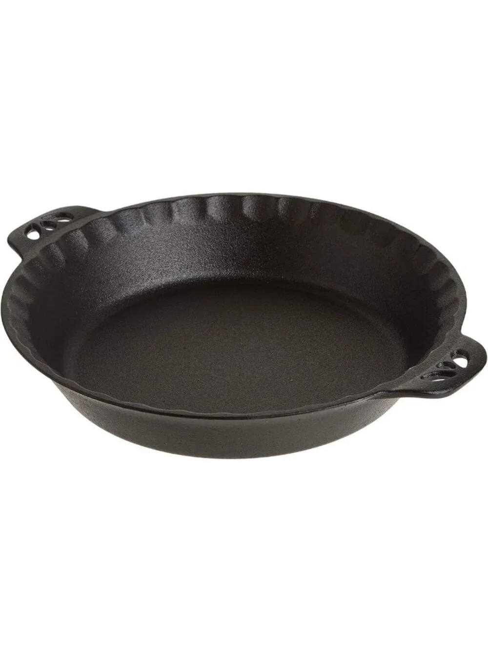 10-Inch Cast Iron Pie Pan - Durable, Non-Stick, Perfect for Baking & Cooking